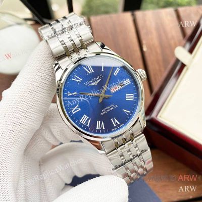 High Quality Replica LONGINES Men's Watch Two-Tone 316L Stainless Steel Strap Different Colors Face Dial Different Colors Case Watch 40*12mm